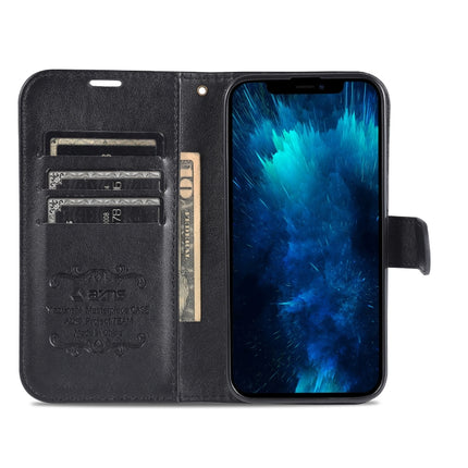 AZNS Sheepskin Texture Horizontal Flip Leather Case with Holder & Card Slots & Wallet For iPhone 13 Pro(Black)-garmade.com
