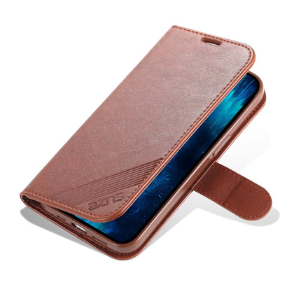 AZNS Sheepskin Texture Horizontal Flip Leather Case with Holder & Card Slots & Wallet For iPhone 13 Pro(Brown)-garmade.com