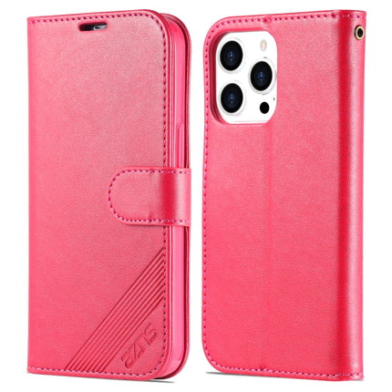 AZNS Sheepskin Texture Horizontal Flip Leather Case with Holder & Card Slots & Wallet For iPhone 13 Pro Max(Red)-garmade.com