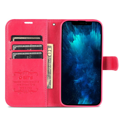 AZNS Sheepskin Texture Horizontal Flip Leather Case with Holder & Card Slots & Wallet For iPhone 13 Pro Max(Red)-garmade.com