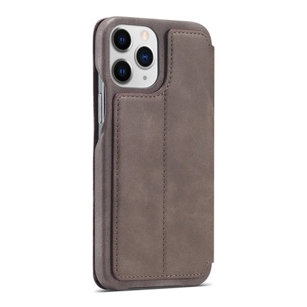 LC.IMEEKE Hon Ancient Series Horizontal Flip Leather Case with Holder & Card Slot For iPhone 13 Pro(Coffee)-garmade.com