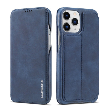 LC.IMEEKE Hon Ancient Series Horizontal Flip Leather Case with Holder & Card Slot For iPhone 13 Pro(Blue)-garmade.com