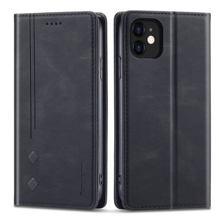Forwenw F2 Series Magnetic Horizontal Flip Leather Case with Holder & Card Slots & Wallet For iPhone 13 mini(Black)-garmade.com
