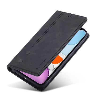 Forwenw F2 Series Magnetic Horizontal Flip Leather Case with Holder & Card Slots & Wallet For iPhone 13(Black)-garmade.com