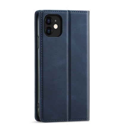Forwenw F2 Series Magnetic Horizontal Flip Leather Case with Holder & Card Slots & Wallet For iPhone 13(Blue)-garmade.com