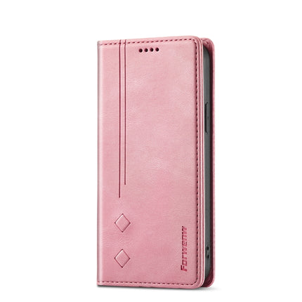 Forwenw F2 Series Magnetic Horizontal Flip Leather Case with Holder & Card Slots & Wallet For iPhone 13 Pro(Rose Gold)-garmade.com