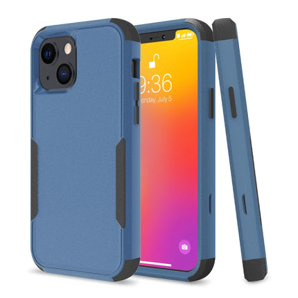 Commuter Shockproof TPU + PC Protective Case For iPhone 13 mini(Royal Blue + Black)-garmade.com