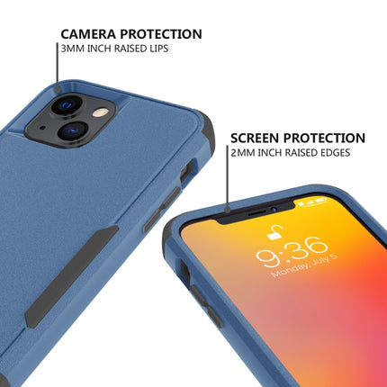 Commuter Shockproof TPU + PC Protective Case For iPhone 13 mini(Royal Blue + Black)-garmade.com