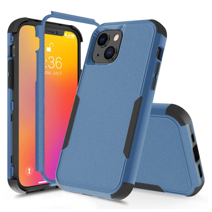 Commuter Shockproof TPU + PC Protective Case For iPhone 13 mini(Royal Blue + Black)-garmade.com