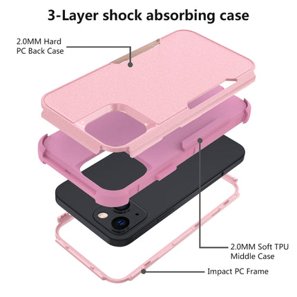 Commuter Shockproof TPU + PC Protective Case For iPhone 13 mini(Pink)-garmade.com