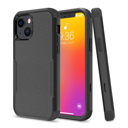 Commuter Shockproof TPU + PC Protective Case For iPhone 13 mini(Black)-garmade.com