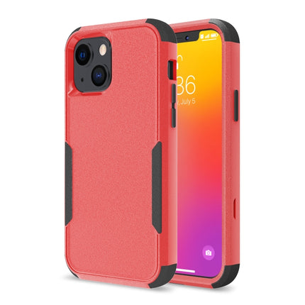 Commuter Shockproof TPU + PC Protective Case For iPhone 13 mini(Red + Black)-garmade.com