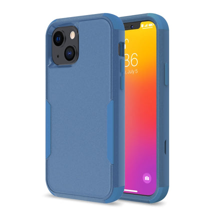 Commuter Shockproof TPU + PC Protective Case For iPhone 13(Royal Blue)-garmade.com