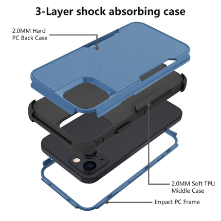 Commuter Shockproof TPU + PC Protective Case For iPhone 13(Royal Blue + Black)-garmade.com