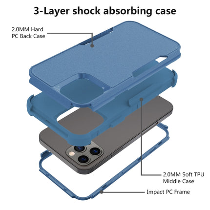 Commuter Shockproof TPU + PC Protective Case For iPhone 13 Pro(Royal Blue)-garmade.com