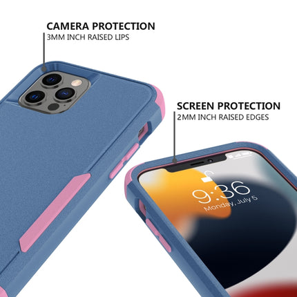 Commuter Shockproof TPU + PC Protective Case For iPhone 13 Pro(Royal Blue + Pink)-garmade.com