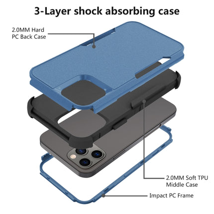 Commuter Shockproof TPU + PC Protective Case For iPhone 13 Pro(Royal Blue + Black)-garmade.com