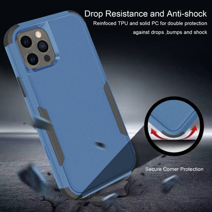 Commuter Shockproof TPU + PC Protective Case For iPhone 13 Pro(Royal Blue + Black)-garmade.com