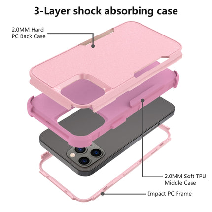 Commuter Shockproof TPU + PC Protective Case For iPhone 13 Pro(Pink)-garmade.com