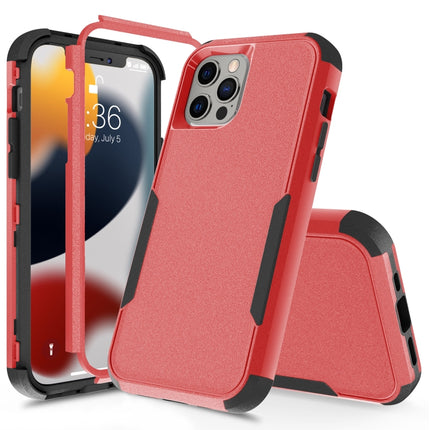 Commuter Shockproof TPU + PC Protective Case For iPhone 13 Pro(Red + Black)-garmade.com