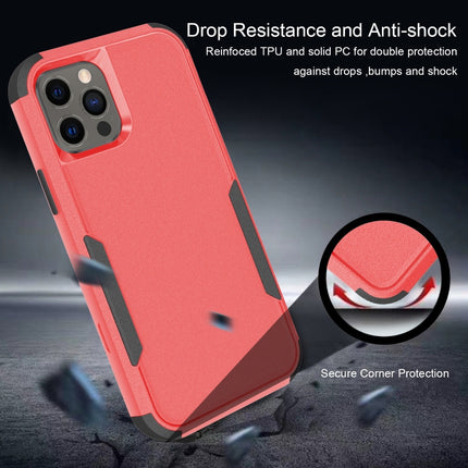 Commuter Shockproof TPU + PC Protective Case For iPhone 13 Pro(Red + Black)-garmade.com