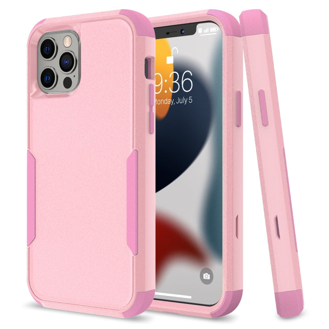 Commuter Shockproof TPU + PC Protective Case For iPhone 13 Pro Max(Pink)-garmade.com