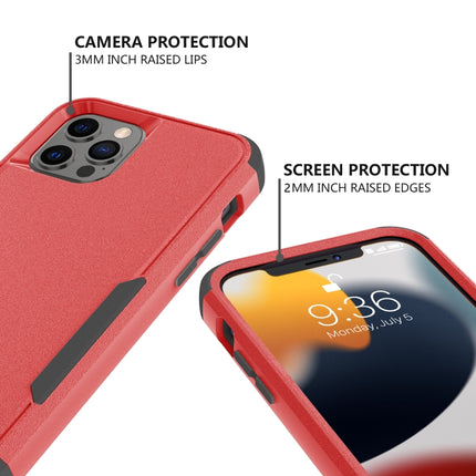Commuter Shockproof TPU + PC Protective Case For iPhone 13 Pro Max(Red + Black)-garmade.com