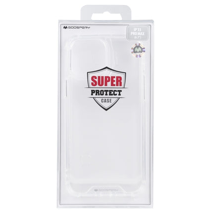 GOOSPERY SUPER Protect Four Corners Shockproof Soft TPU Case For iPhone 13 Pro Max(Transparent)-garmade.com