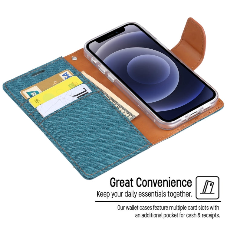 For iPhone 13 mini GOOSPERY CANVAS DIARY Canvas Texture Horizontal