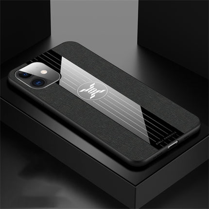 For iPhone 11 XINLI Stitching Cloth Textue Shockproof TPU Protective Case(Black)-garmade.com