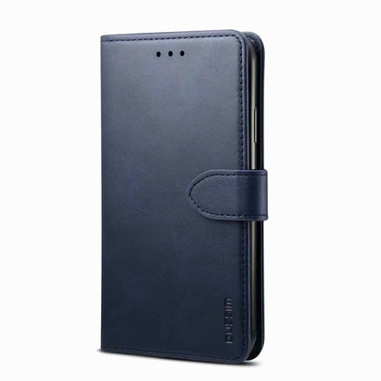 GUSSIM Business Style Horizontal Flip Leather Case with Holder & Card Slots & Wallet For iPhone 13 Pro Max(Blue)-garmade.com