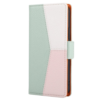Litchi Texture Color Matching Horizontal Flip Leather Case with Card Slots & Holder & Wallet & Photo Frame For iPhone 13 Pro Max(Green)-garmade.com