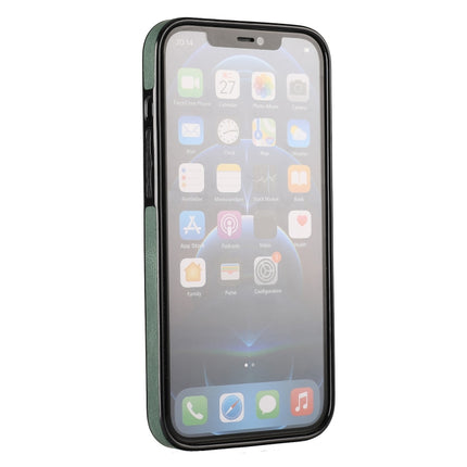 Ultra-thin Shockproof Protective Case with Holder & Metal Magnetic Function For iPhone 13(Green)-garmade.com