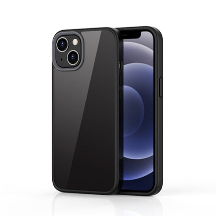 Ming Shield Hybrid Frosted Transparent PC + TPU Scratchproof Shockproof Case For iPhone 13 mini(Black)-garmade.com