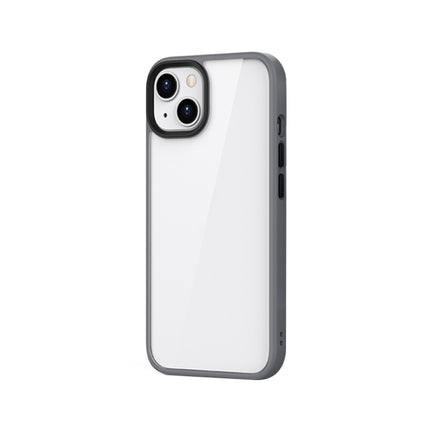 Ming Shield Hybrid Frosted Transparent PC + TPU Scratchproof Shockproof Case For iPhone 13 mini(Grey)-garmade.com