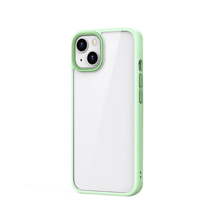 Ming Shield Hybrid Frosted Transparent PC + TPU Scratchproof Shockproof Case For iPhone 13 mini(Light Green)-garmade.com