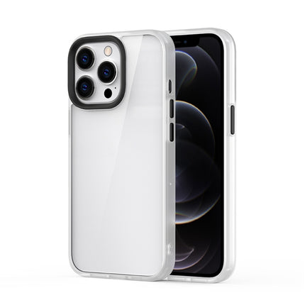 Ming Shield Hybrid Frosted Transparent PC + TPU Scratchproof Shockproof Case For iPhone 13 Pro(Transparent)-garmade.com