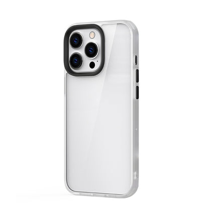 Ming Shield Hybrid Frosted Transparent PC + TPU Scratchproof Shockproof Case For iPhone 13 Pro(Transparent)-garmade.com