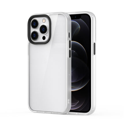 Ming Shield Hybrid Frosted Transparent PC + TPU Scratchproof Shockproof Case For iPhone 13 Pro Max(Transparent)-garmade.com