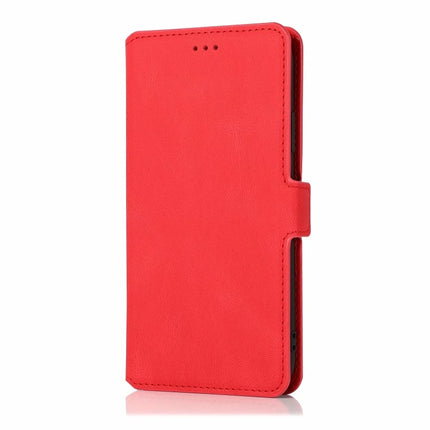 Retro Magnetic Closing Clasp Horizontal Flip Leather Case with Holder & Card Slots & Photo Frame & Wallet For iPhone 13 mini(Red)-garmade.com