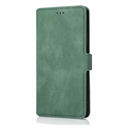 Retro Magnetic Closing Clasp Horizontal Flip Leather Case with Holder & Card Slots & Photo Frame & Wallet For iPhone 13(Green)-garmade.com