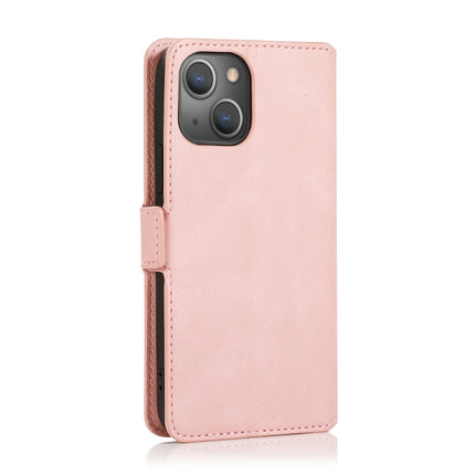 Retro Magnetic Closing Clasp Horizontal Flip Leather Case with Holder & Card Slots & Photo Frame & Wallet For iPhone 13(Rose Gold)-garmade.com