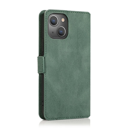 Retro Magnetic Closing Clasp Horizontal Flip Leather Case with Holder & Card Slots & Photo Frame & Wallet For iPhone 13 Pro(Green)-garmade.com