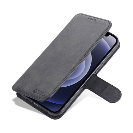 AZNS Calf Texture Horizontal Flip Leather Case with Holder & Card Slots & Wallet & Photo Frame For iPhone 13(Black)-garmade.com