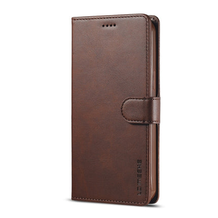 LC.IMEEKE Calf Texture Horizontal Flip Leather Case with Holder & Card Slots & Wallet For iPhone 13 mini(Brown)-garmade.com