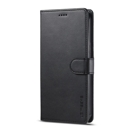 LC.IMEEKE Calf Texture Horizontal Flip Leather Case with Holder & Card Slots & Wallet For iPhone 13 mini(Black)-garmade.com