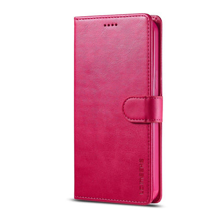 LC.IMEEKE Calf Texture Horizontal Flip Leather Case with Holder & Card Slots & Wallet For iPhone 13 mini(Red)-garmade.com