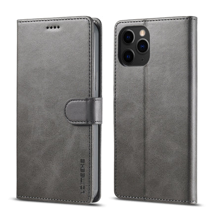 LC.IMEEKE Calf Texture Horizontal Flip Leather Case with Holder & Card Slots & Wallet For iPhone 13 Pro(Grey)-garmade.com