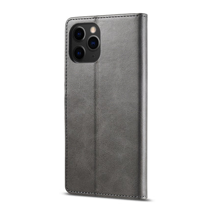 LC.IMEEKE Calf Texture Horizontal Flip Leather Case with Holder & Card Slots & Wallet For iPhone 13 Pro(Grey)-garmade.com