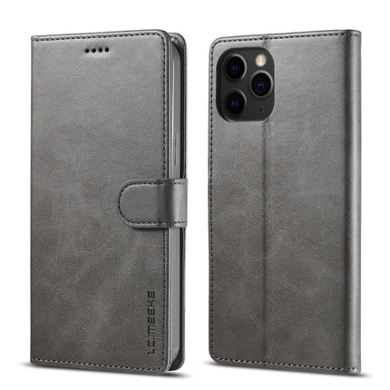LC.IMEEKE Calf Texture Horizontal Flip Leather Case with Holder & Card Slots & Wallet For iPhone 13 Pro Max(Grey)-garmade.com